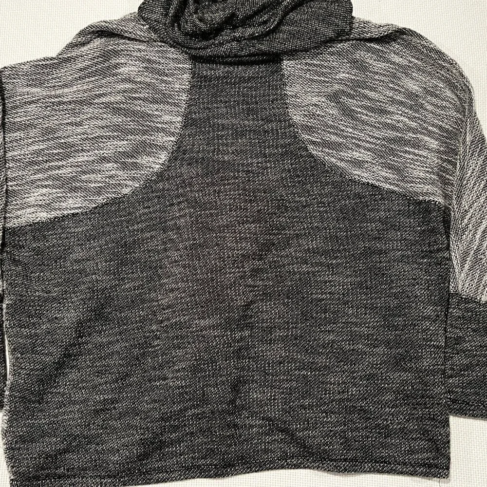 Calvin Klein Performance Gray Cowl Neck Pullover Sweater Crossover front Size XL